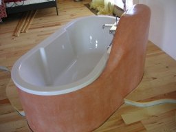 Tadelakt Wanne rosa für Genießer