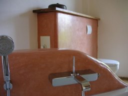 Tadelakt Wanne rosa für Genießer